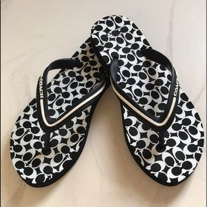 Coach Signature Jena Flip Flops